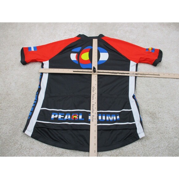 Pearl Izumi Cycling Jersey Men Medium Black Red Select Colorado Zip Shirt - Picture 10 of 13